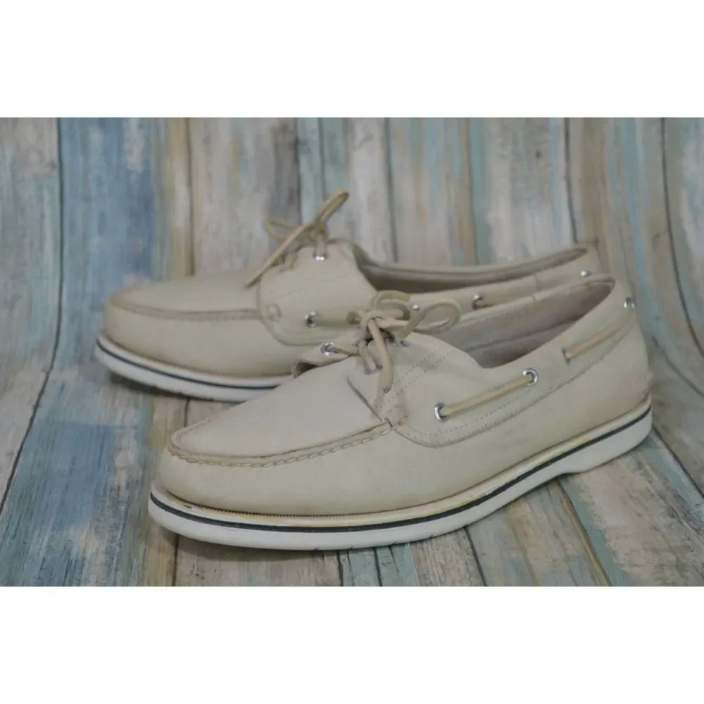 Florsheim Men's Leather Boat Shoes Size 11 Sneaker Moccasins